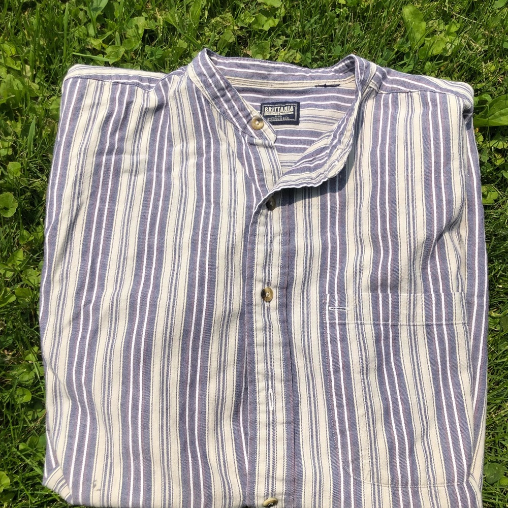 Striped Levi Strauss short sleeve button up!